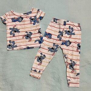 Lilo and Stitch Pajamas 2T Toddler Girls Cotton PJ Set SNUG-FIT Shirt Pants GUC